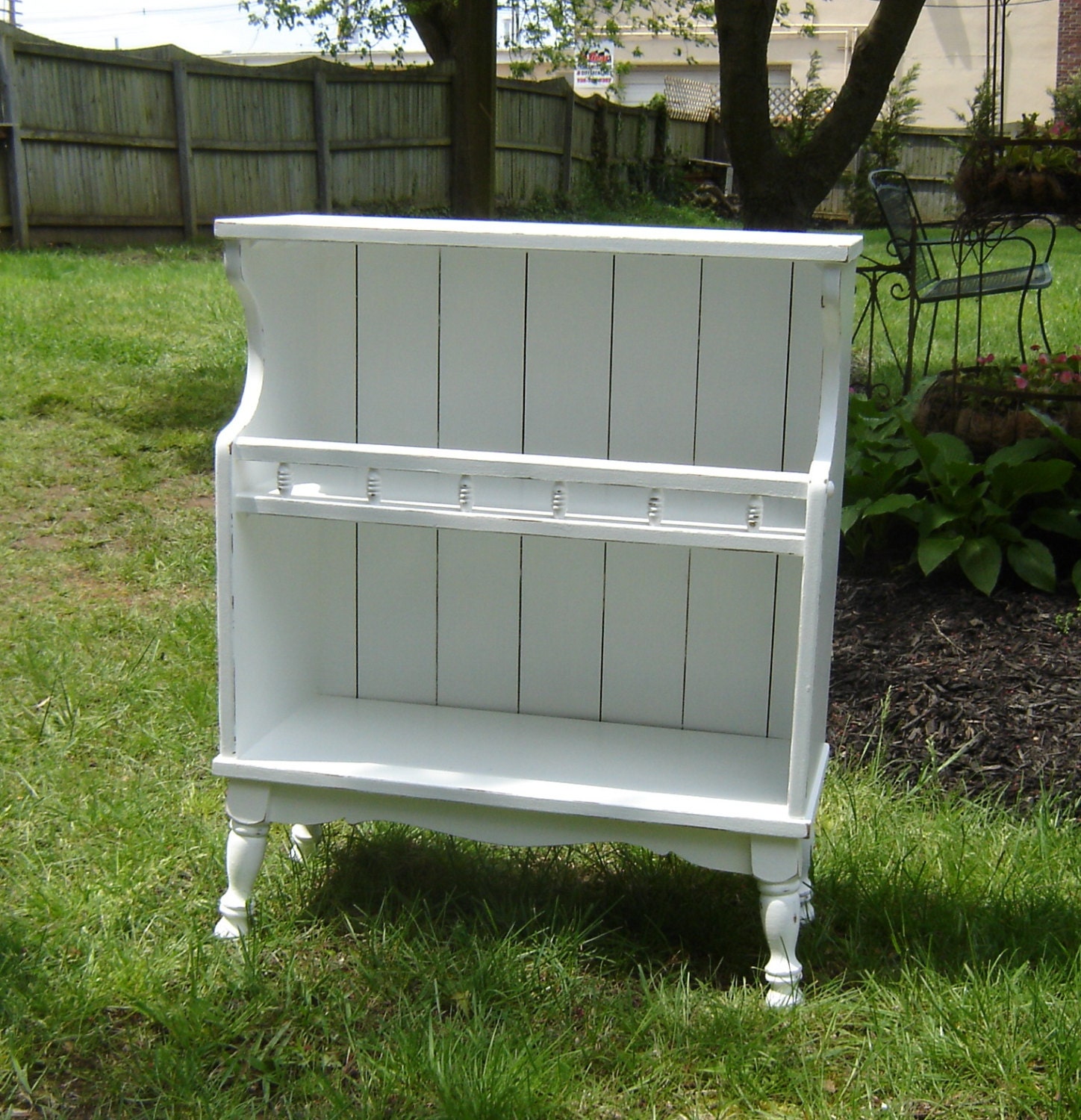 White Vintage Book Shelf - Shabby Chic Furniture