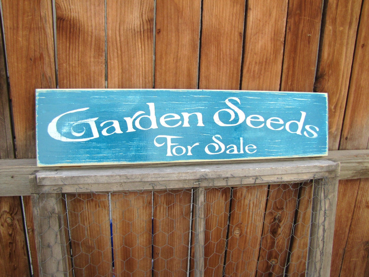 Garden Seeds Sold Here Garden Wooden Sign Made to Order