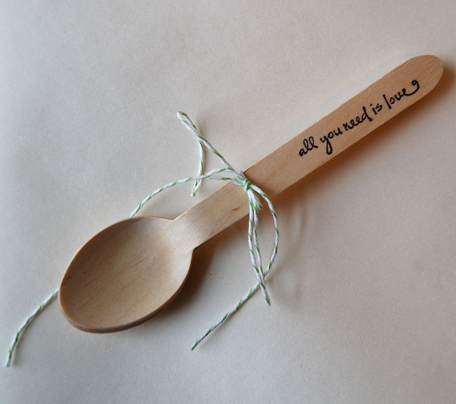 All you need is love Spoons  / Set of  20 / Perfect for your wedding