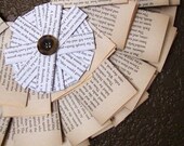 Vintage Book Page Wreath