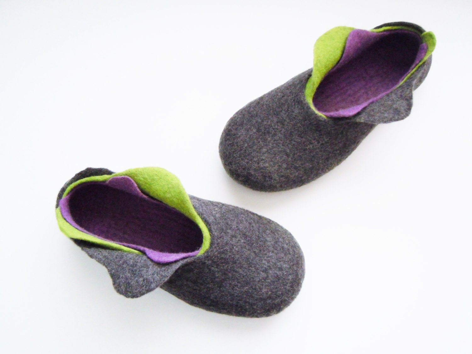 Felted 3 layer slippers