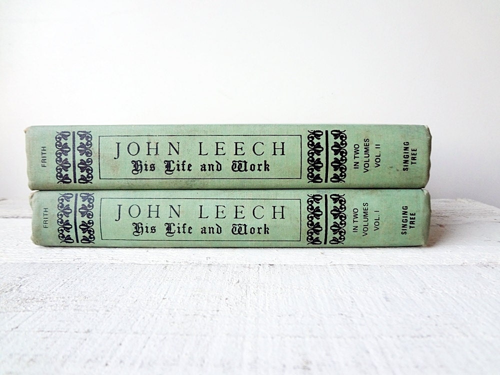 Vintage Book John Leech: His Life and Work Set Old Rare Books - Sightly