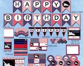 Space Shuttle Decorations- Printable Space Birthday Party Decorations- NASA Astronaut Birthday Party PDF/JPEG Il_170x135