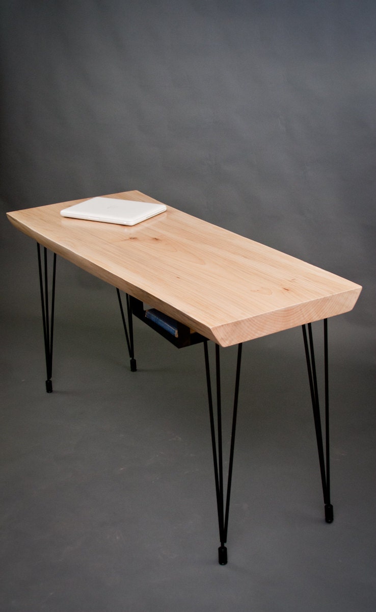 Live Edge Maple DESK/WORK Station - Elegant - Natural - Minimalistic