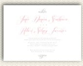DIY Printable Strathmore Elegant Wedding Invitation Suite with RSVP