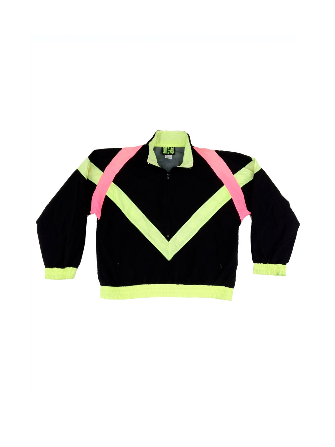 Bodacious 80s Neon Dual Control Windbreaker - L