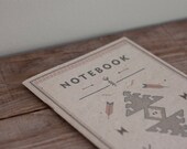 TRIBAL SAND - notebook - pattern craft - 100% recycled cotton cover -  NAV5005S