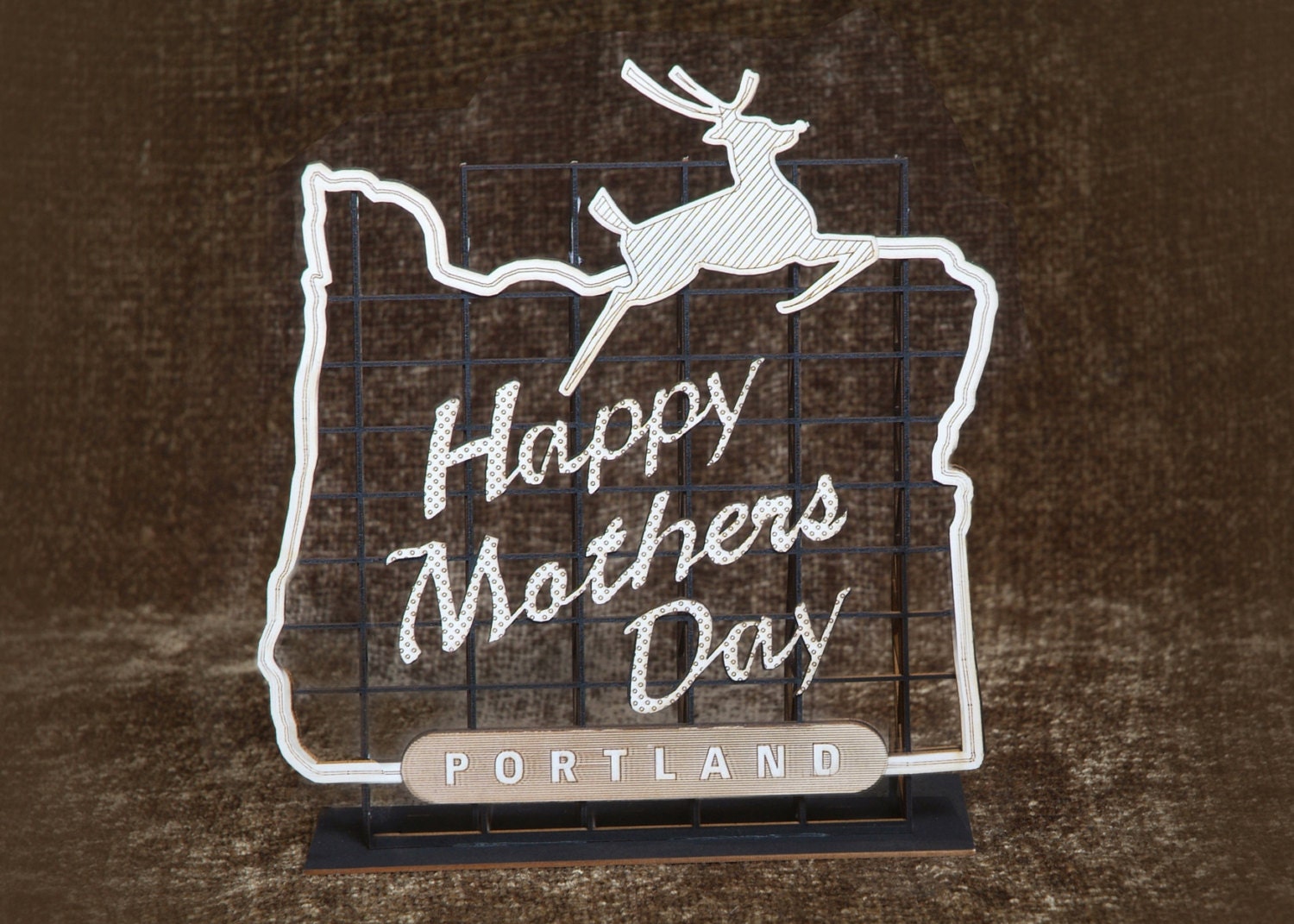 Mothers Day Card - Model Kit - Laser Cut - Architecture