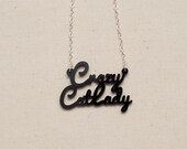 Crazy Cat Lady Necklace with  Silver-plated Chain