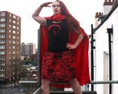 Womens Marvel Comics skirt, knee length, elastic waist