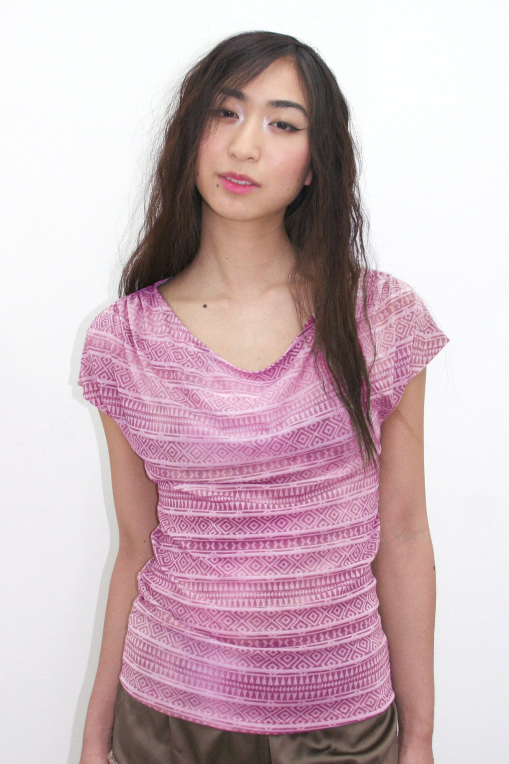 Fuchsia Drapey Jersey Top - PREORDER Small, Medium, Large