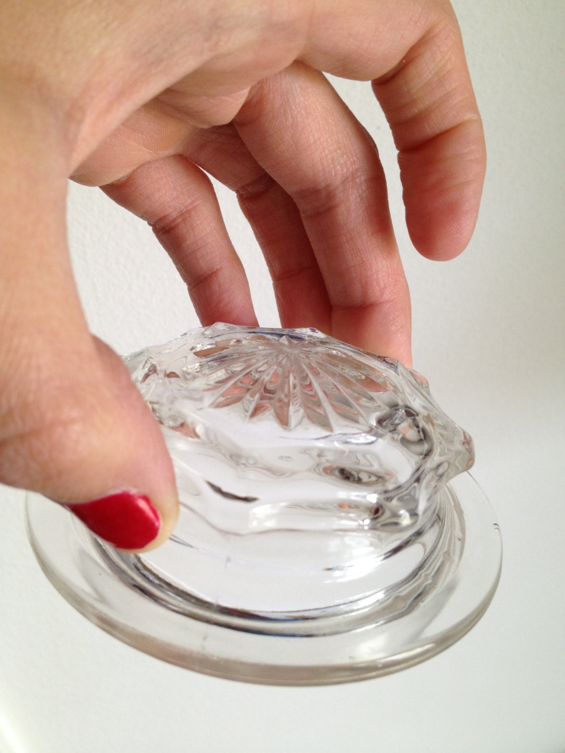 Vintage Glass Replacement Lid Canister Lid by TheLittleThingsVin