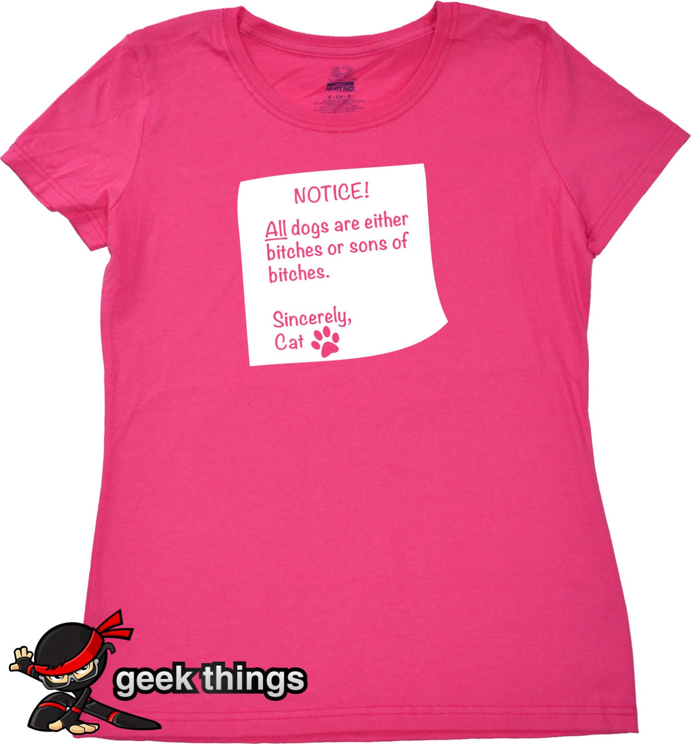 Cat t shirt All dogs are bitches funny cat kitten lover geekery womens gift for girls girlfriend wife