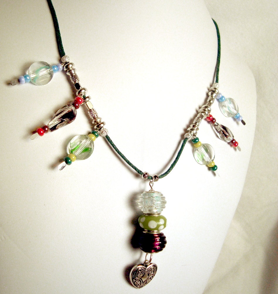 Pendant Necklace Pandora Charm Multi Color Necklace N062