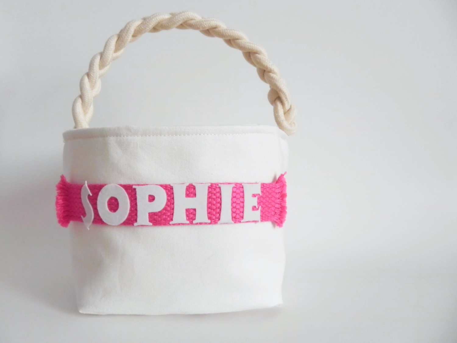 Items similar to Personalized Easter Basket for a Girl Easter Egg