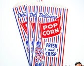 100 Clown Popcorn Bags - Fun Retro Circus Popcorn Bags - Wedding - Favor Bag Il_170x135