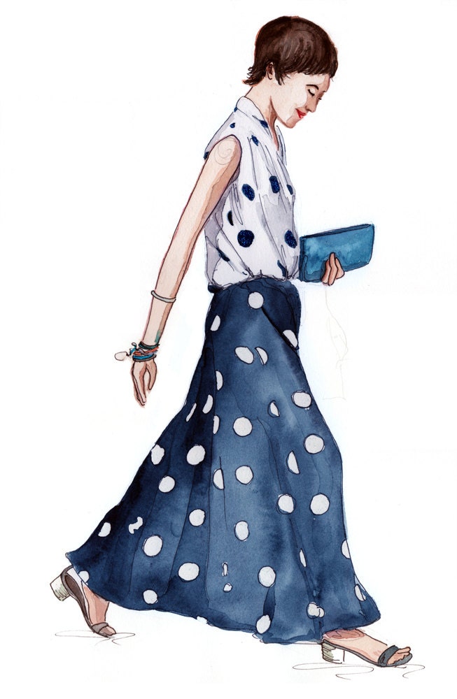 Polka Dots in Blue