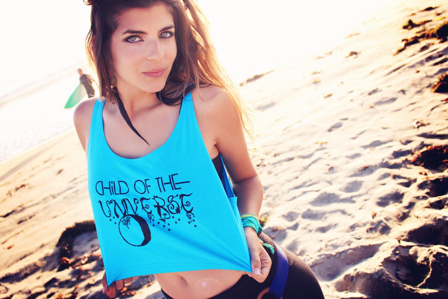 CHILD of the UNIVERSE NEON Loose Crop Tank