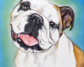 9"x12" Acrylic custom pet portrait, original acrylic painting colorful dog cat animal pet lover painting handmade wall art gift