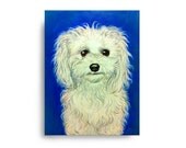9"x12" Acrylic custom pet portrait, original acrylic painting colorful dog cat animal pet lover painting handmade wall art gift
