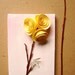 Spring Decor, Wall Decor, Childrens Room Decor, Office Decor, Boat Decor--Lemon Yellow Pink & White 3D Art--Paper Rosette, Dragonfly