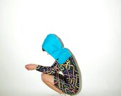 metro lines pattern. Hooded mini dress. Bamboo fiber/organic cotton. Slim fit