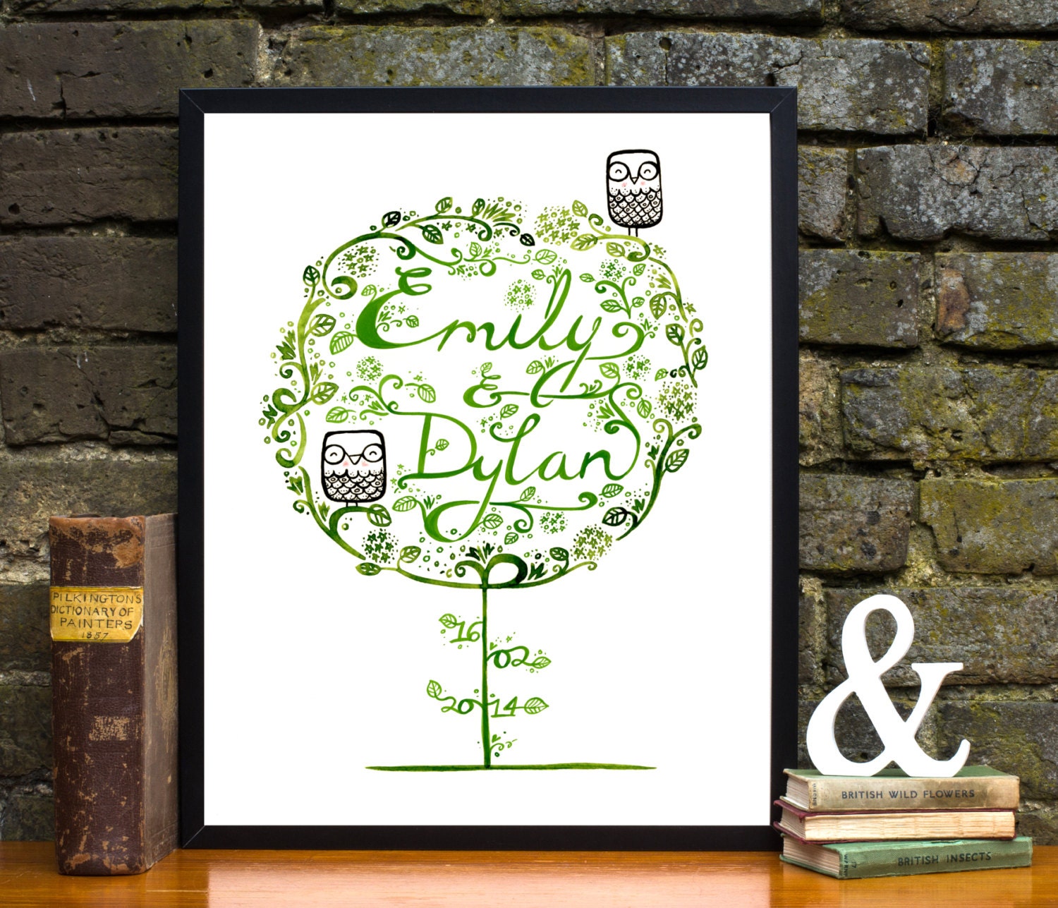 Personalised Wedding, Engagement or Anniversary print