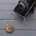 Angel Teardrop flower, red flower, wood necklace, photo jewelry, handmade pendant from real tree branch
