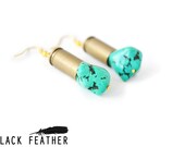 Turquoise Bullet Earrings
