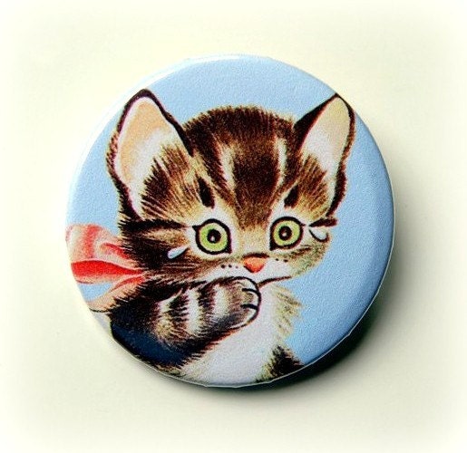 Kitty button badge 1.5 Inch
