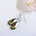 Teardrop Crystal Earrings Swarovski multicolored crystal and Sterling Silver