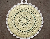 Antique Lacy Grate Crochet Potholder
