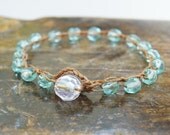 Crochet Bracelet - Boho Bohemian Shabby Chic