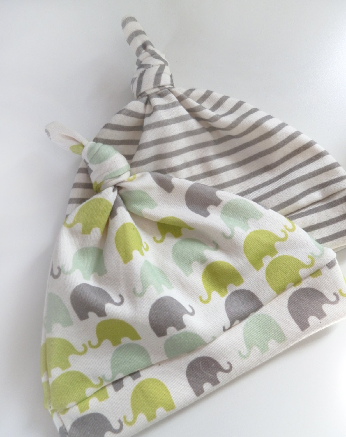 Baby Hats, The Eli Collection, Little Hip Squeaks Organic Knotted Beanies, Ready to Ship, 0-3M Newborn Hats