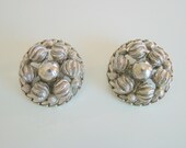 Chunky Vintage Kramer Clip Earrings