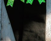 St. Patrick's Day Leg Warmers Green White Polka Dot Bella Baby Blu Legwarmers Ruffle Bloomers Ruffle Diaper Cover Sets Birthday Outfits 6593