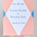 Modern Geometric Diamond Save The Date Cards
