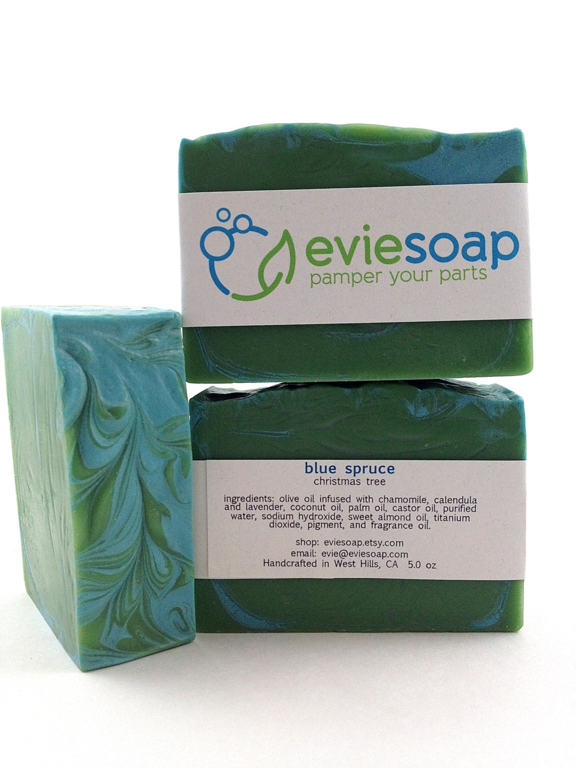 blue spruce - Handcrafted Vegan Soap - christmas tree