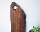 Black walnut  Wood Handle french Cheese breakfast board sandwich board cutting board Kitchen gourmet farmhouse serving gift