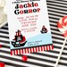 DIY PRINTABLE Invitation Card - Red Pirate of Caribbean Baby Shower Invitation - BS831CA1a1