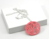 Monogram Necklace Acrylic