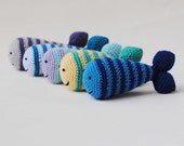 Custom Baby Rattle, One Crochet Baby Toy, Choose Your Colors