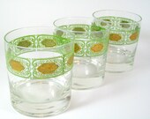 Culver Glassware Set Culver Drinking Glasses Old Fashioned Tumbler Vintage