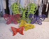 Vintage Homco Burwood Butterfly Spring Garden Wall Candy Kid Room Decor