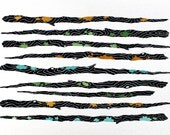 Watercolor Art - Sticks & Lichen - Nature Painting - Modern Contemporary - 8x10 Archival Print