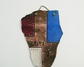 Red, White, Blue, 4th of July Art, Pride, Handmade Ceramic Plaque, Wall hanging