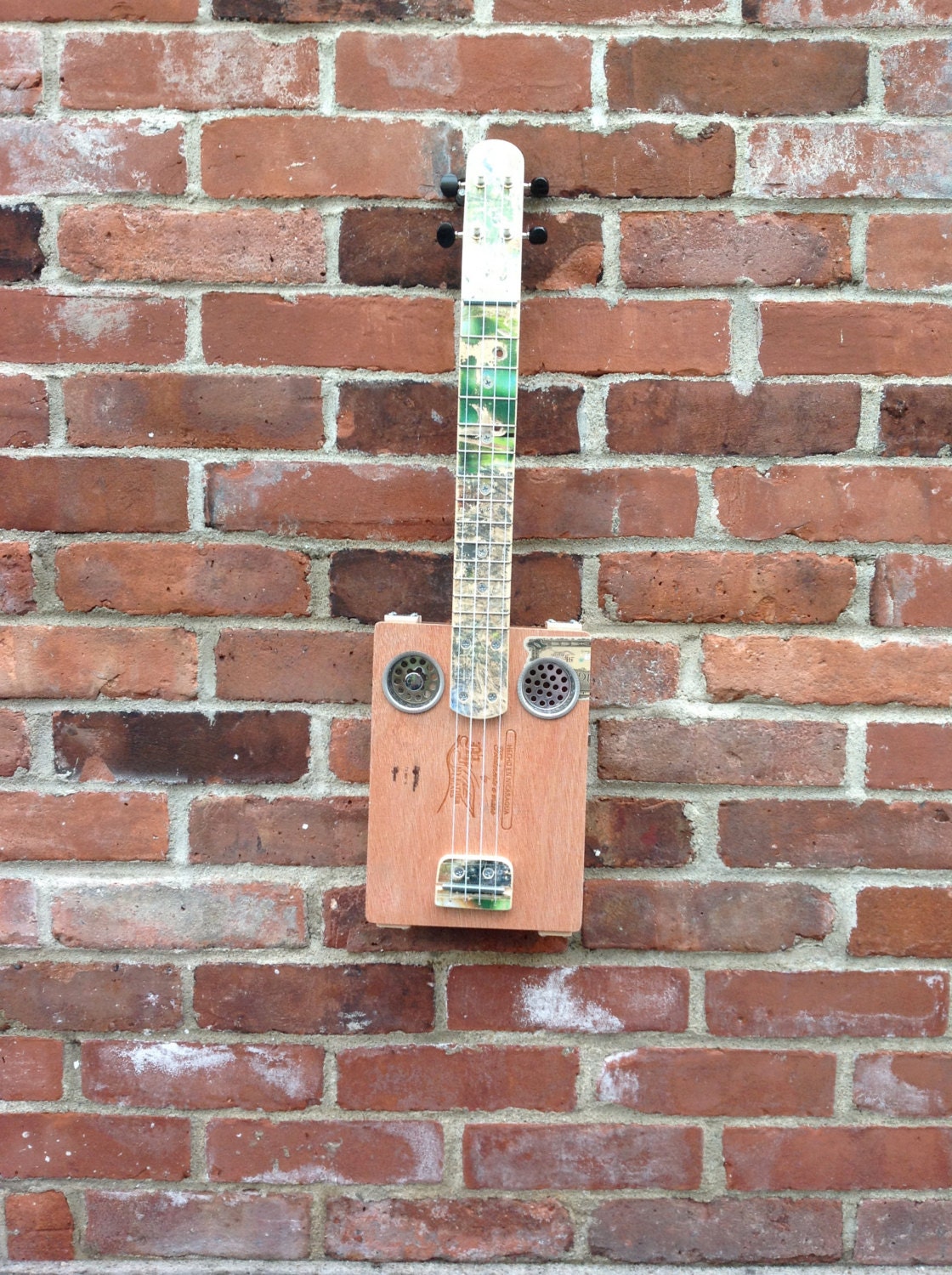 Electric Ukulele- Tenor Ukulele-Cigar box Ukulele-Upcycled Ukulele- Skateboard Ukulele-Ready to ship