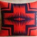 RESERVED Pillow - Pendleton Wool Fabric - Native Geometric Tribal