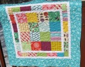 Modern Minky Baby Crib Quilt Blanket Handmade