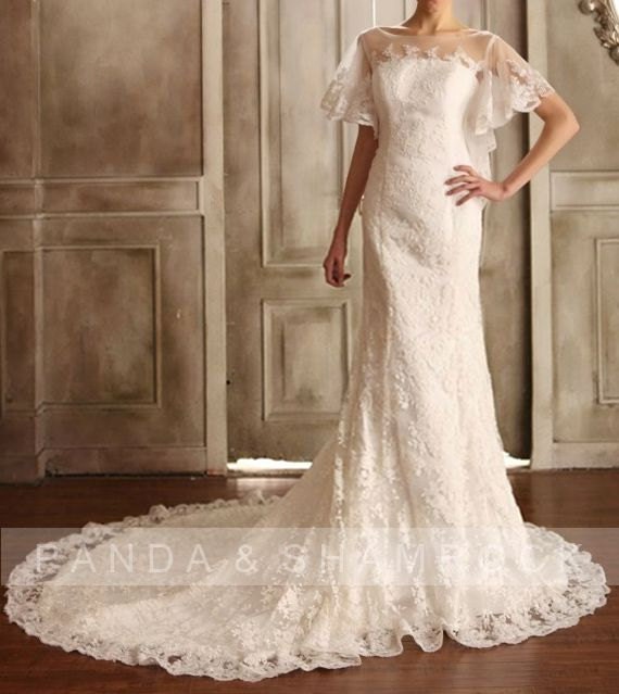 Retta/wedding gown/bridal dress/bride/custom made/plus size/prom dress/13066